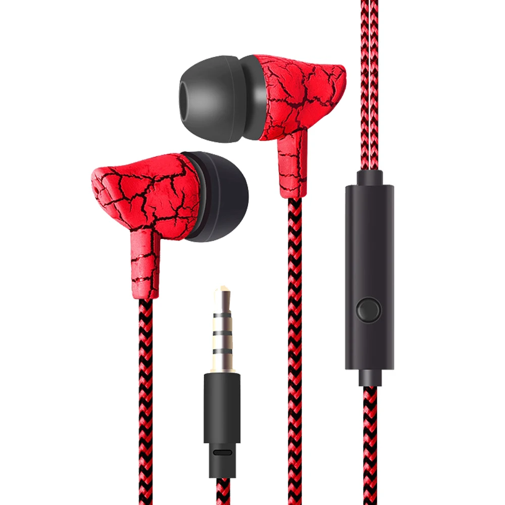 Wired Earphones Sport Earphones With Mic 3.5mm In-Ear Wired Earphone Earbuds Stereo Earphone Universal For IOS Android Phone PC Computer