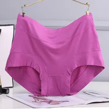 Casual Plus Size Women's Panties High Waist Breathable Modal Cotton Briefs Big Size 6XL Female Lingerie Underwear 130KG