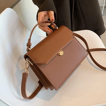 

Simple Casual Small Bags Women's Bag 2020 New Fashionable Autumn and Winter Handbag Shoulder Bags Flap Cell Phone Pocket Soft PU