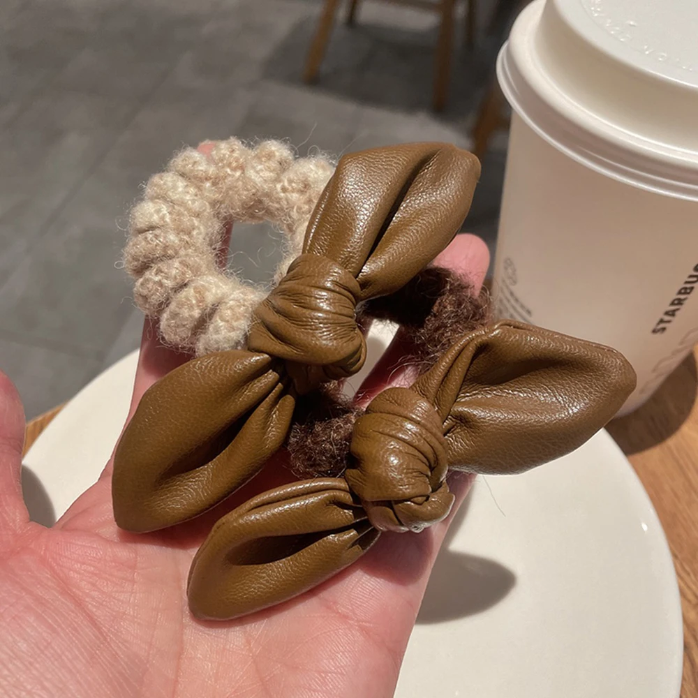 Женская винтажная резинка для волос элегантная эластичная в Корейском стиле |