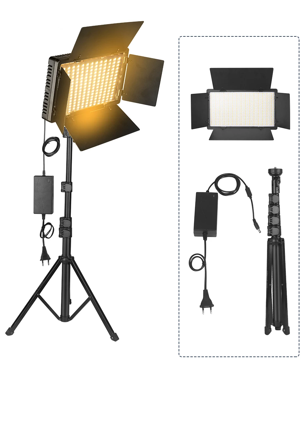 40w 50w portátil gravação vídeo fotografia painel lâmpada
