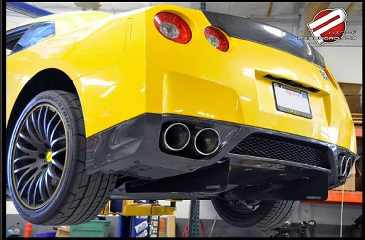 Подходит для NISSAN GTR R35 карбоновое волокно задний диффузор бампер задний спойлер