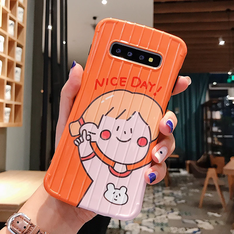 Чехол для samsung Galaxy S10 Plus S8 S9 с 3D рисунком из мультфильма Leuke Meisje Jongen для samsung Note 8 9