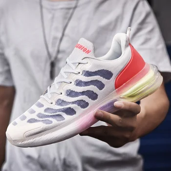 

2020 High Quality Shoes Men Breathable Mesh Men Sneakers Lace-up Lightweight Mens Casual Shoes Comfortable Summer Big Size 11