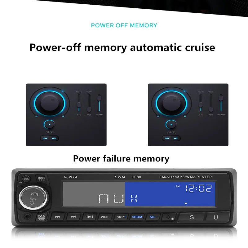 Автомобильный MP3 стерео приемник плеер Bluetooth автомобильный аудио-музыка AUX SD TF карта USB Play fm-передатчик радио модулятор DVD ремонт