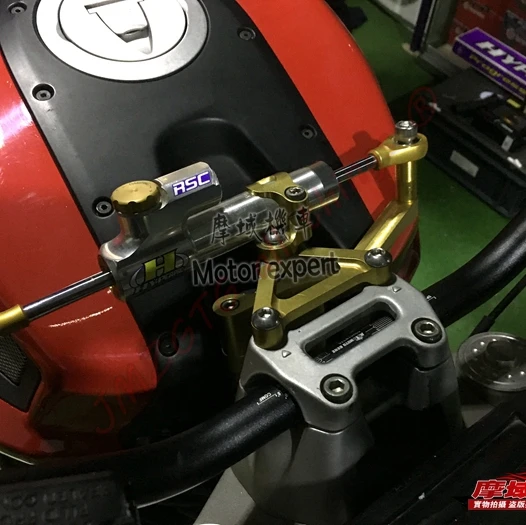 Универсальный стабилизатор для мотоцикла демпфера с полным креплением на руль