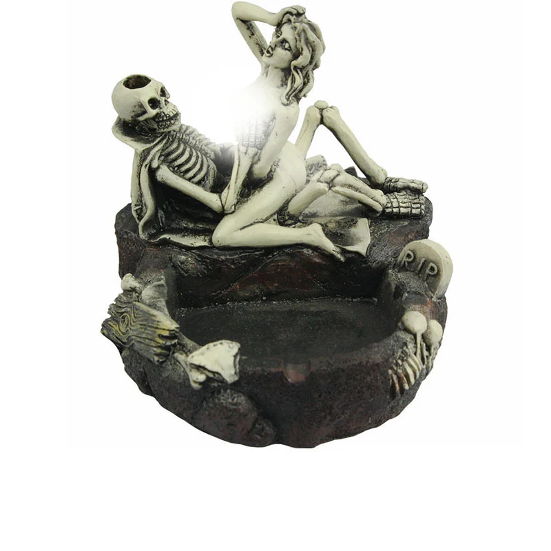 Новая креативная пепельница в виде черепа портативный забавные украшения для