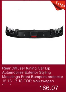 Rear Diffuser tuning Car Lip Automobiles Exterior Styling Mouldings Front Bumpers protector 15 16 17 18 FOR Volkswagen Jetta