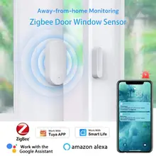 

Tuya Smart Wireless Door Sensor Zigbee Door Window Sensor Open Entry Alarm Push Smart Life App Control Support Alexa Google Home