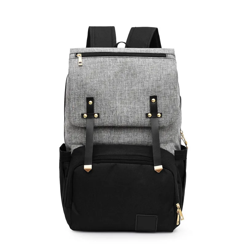 

Diaper Bag Backpack Large-Volume Multi-functional USB Lightweight Nursing Backpack Feeding Bottle Storage MOTHER'S Bag