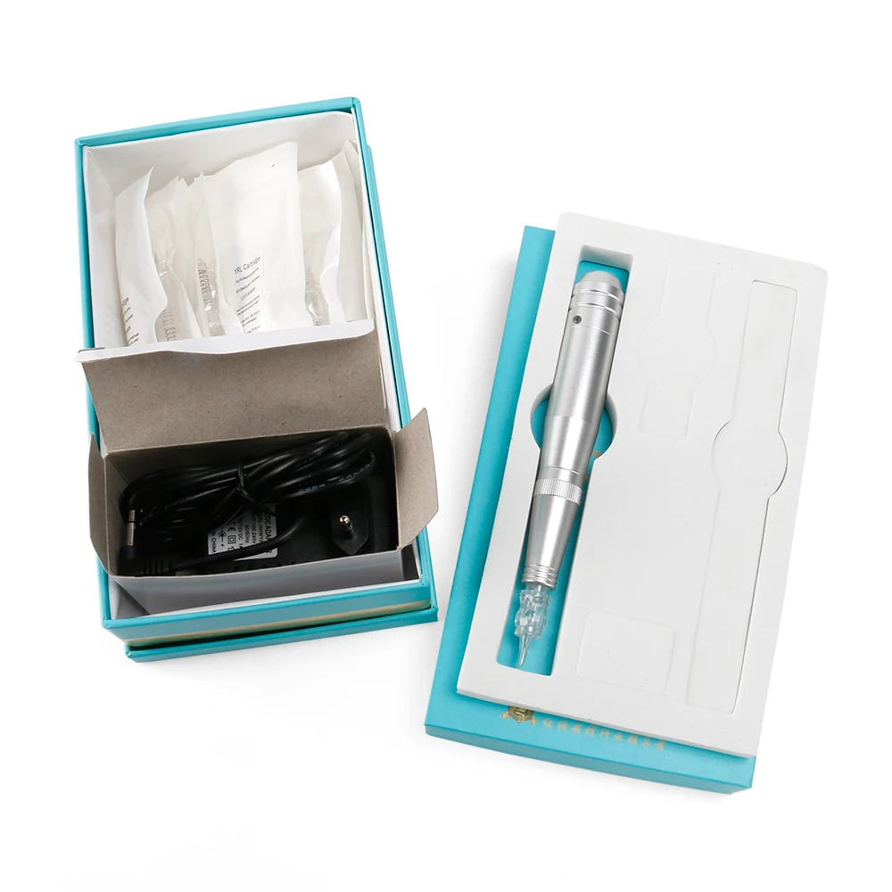 

2019 Newest Profissional Hybrid Tattoo Pen Rotary Tattoo Machine for Eyebrow Lip Lines Eyeliner with 12pcs Needles