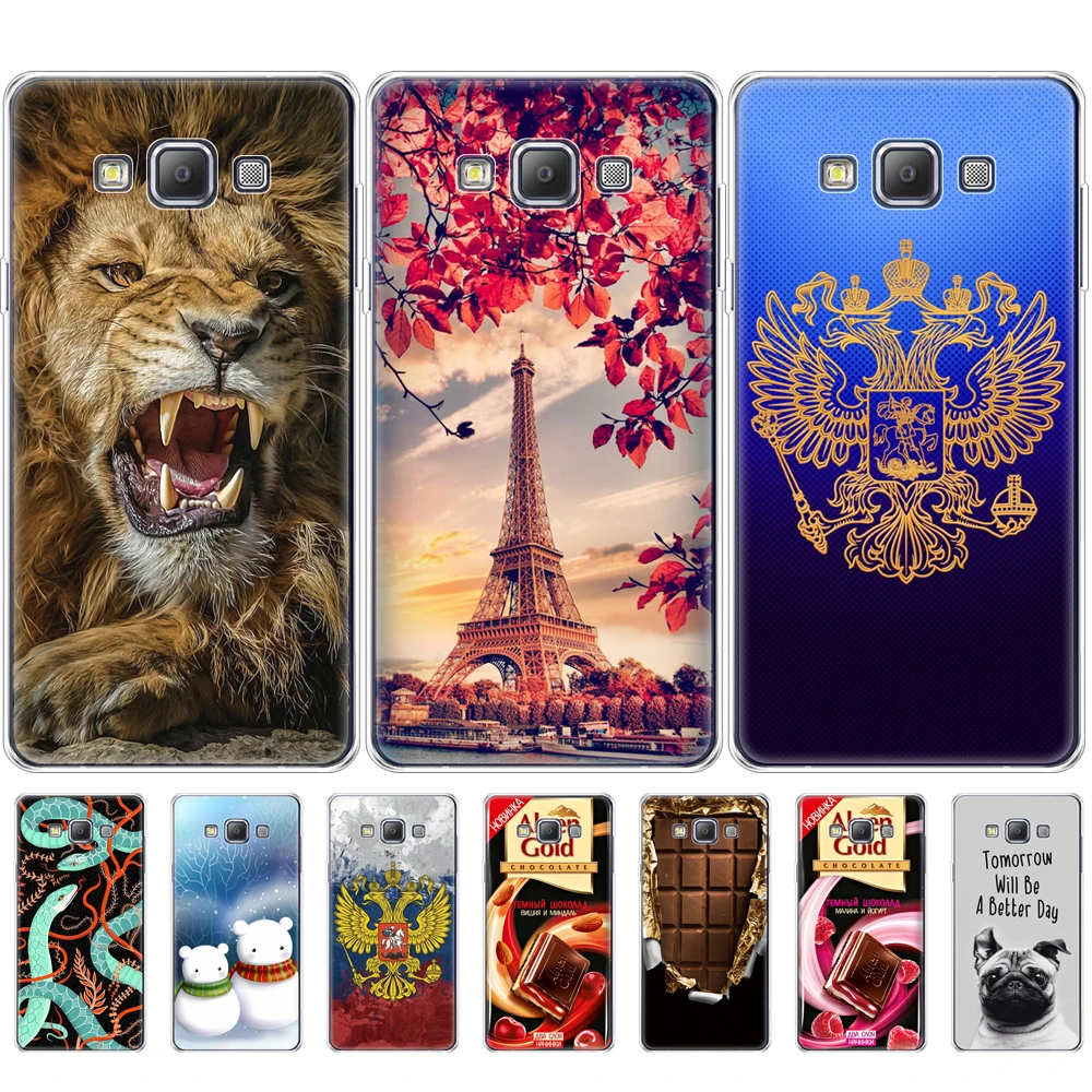 Silicone case For Samsung Galaxy A7 2015 Case Soft TPU Cover for A700 A700F 360 full shockproof coque bumper | Мобильные телефоны и