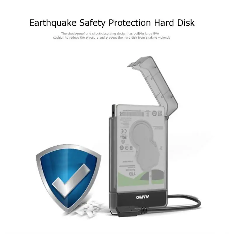 MAIWO K104C 2,5 дюймов Тип usb-C SATA SSD жесткий диск коробка внешний жесткий диск Корпус чехол адаптер для компьютера, ноутбука, настольного компьютера ПК