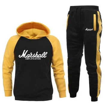 

Men Clothing Set Sportswear 2020 Autumn New Hoodies Sweatshirts Sporting Sets Men's Tracksuits Two Piece Hoodies+Pants 2pcs Sets