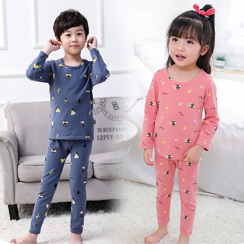 2019 г. Зимнее детское термобелье хлопковый Детский Теплый костюм - Цена: 1 150,00 руб.