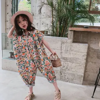 

2020 Hot Selling Baby Girls Boys Printed Overall Summer Kids Long Pants 2-8 years