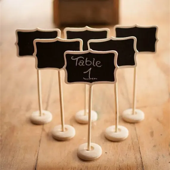 50 шт. мини прямоугольная доска для досок подставка сидения сообщений этикетки