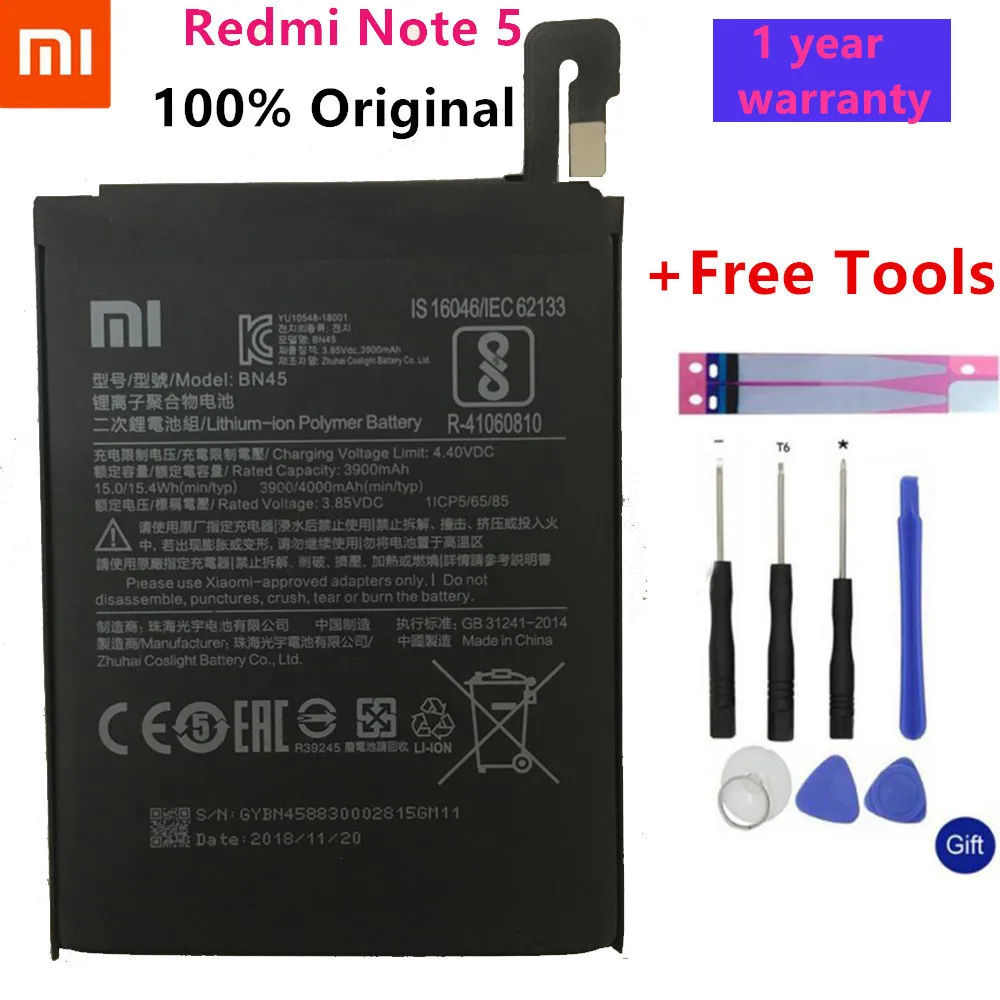 Аккумулятор Xiaomi BM46 для Xiaomi Redmi Note 3 5 5A 7 для Redmi Note 3 Pro 6 Pro BN45 BN31 BN48 BN4A запасные аккумуляторы