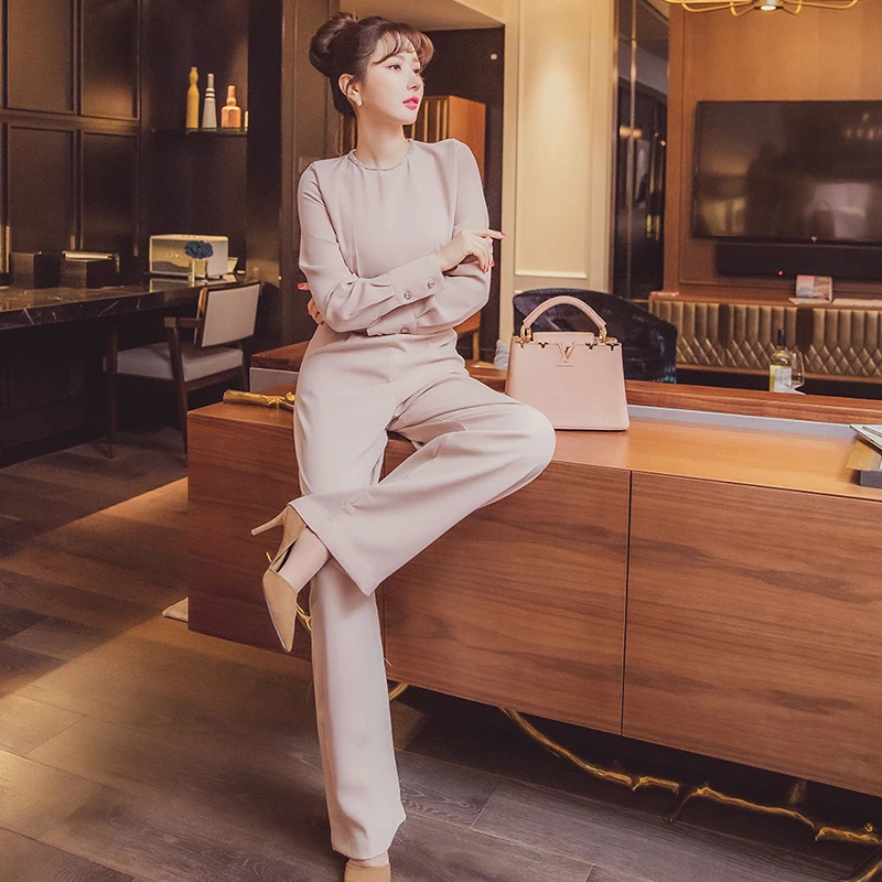 Elegant Business Jumpsuits Women 2020 New Long Playsuits Casual Office lady Work Wear Rompers Elegant Business Jumpsuits Women 2020 New Long Playsuits Casual Office lady Work Wear Rompers