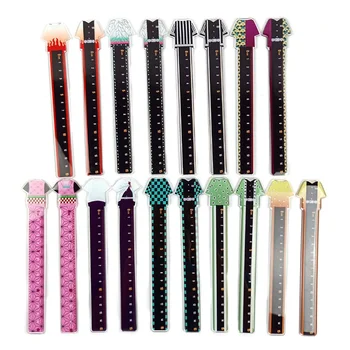 

1Pc Japanese Anime Demon Slayer Character Figure Straight Ruler Plastic Ruler Escolar Student Office Learn Stationery Supplies