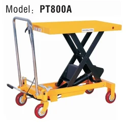 Plataforma de elevação hidráulica manual, 800kg, plataforma móvel para caminhão, plataforma de elevação com carga de 800kg