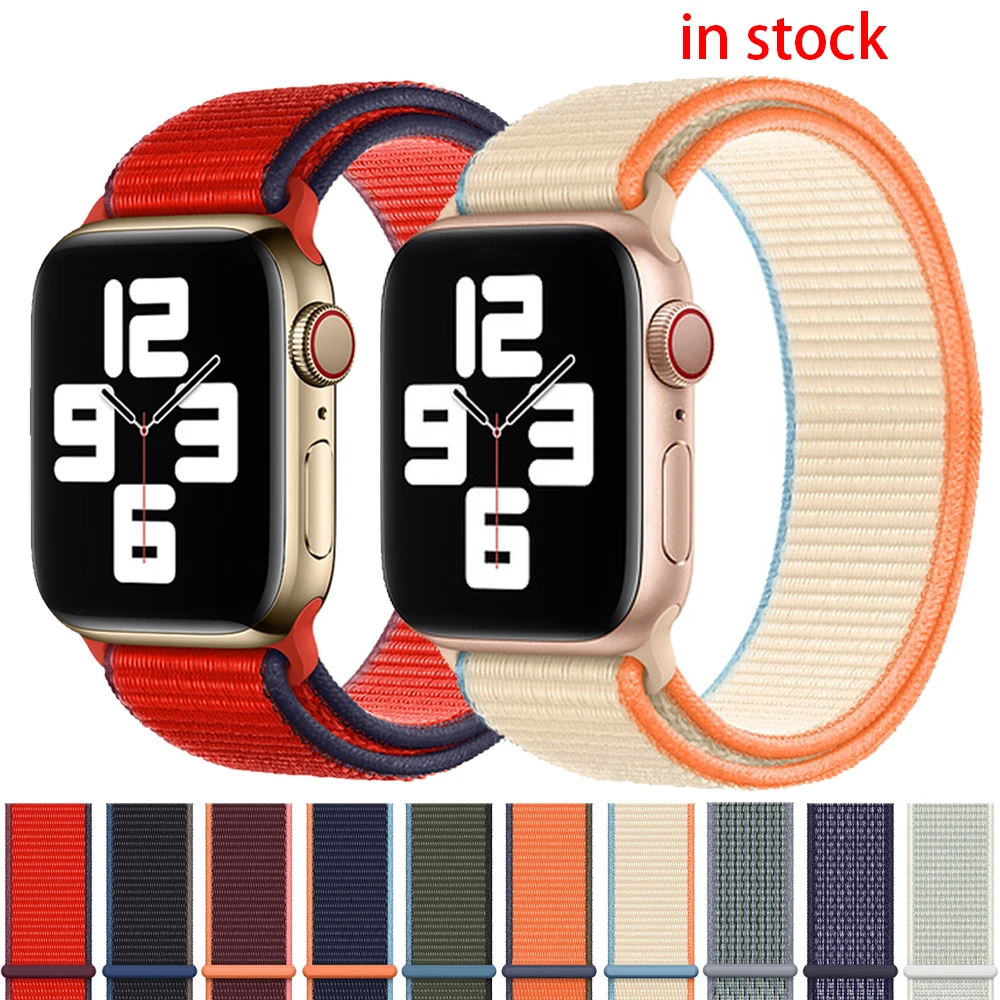 

Sport Solo loop strap for Apple Watch 6 band 44mm 40mm Accessories nylon iWatch wristband bracelet apple watch 5 4 3 42mm 38mm