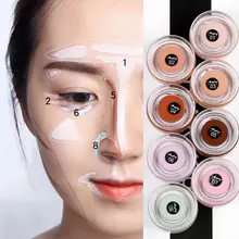 8 цветов лицо маскирующий макияж основа для контурирования крем Шрамы Акне полное покрытие Гладкий макияж лица глаза основа косметика