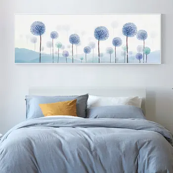 

Nordic Dandelion Art Canvas Painting Posters And Prints Blue Loves Life Quotes Wall Pictures For Bedroom Living Room Decoration