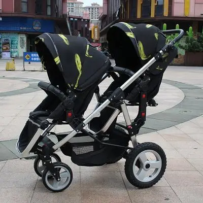 

Twins stroller baby stroller bb double front and rear car light folding baby child car