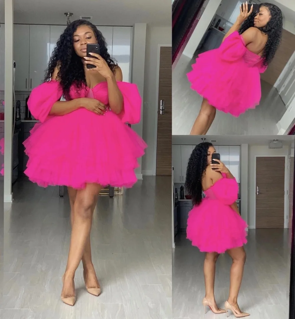 Trendy Hot Pink Puffy Tutu Short 