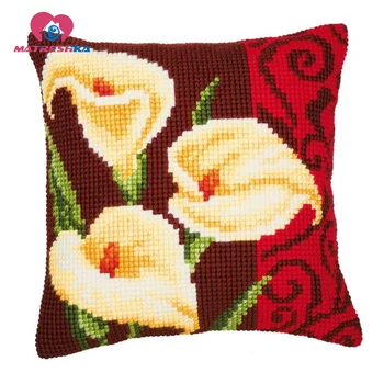 

foamiran embroidery pillow flowers pillow cross stitch embroidery carpet hook needlework crafts do it yourself home decoration