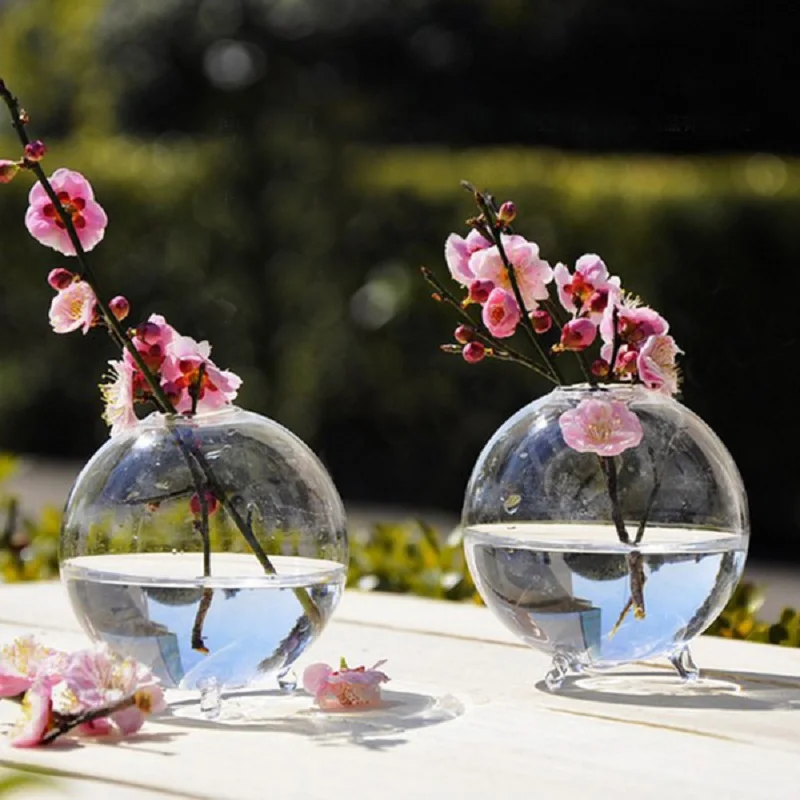 10 см прозрачный шар стеклянная ваза Террариум Гидропоники DIY стол садовый Декор цветок прозрачная стеклянная ваза