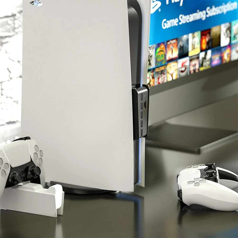 PS5 USB ハブ 6 in 1 USB スプリッター エキスパンダー ハブ