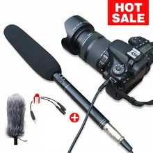 Microfone de entrevista para espingarda ulanzi arimic, condensador direcional para dslr dv, câmera de vídeo e microfone