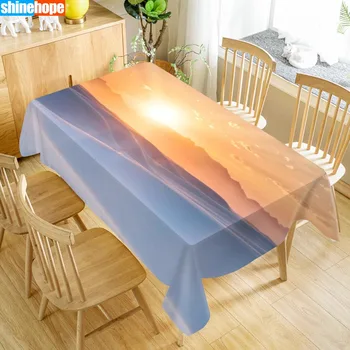 

Custom Desert Table Cloth Oxford Print Rectangular Waterproof Oilproof Wedding Table Cover 100X140cm,140X250cm