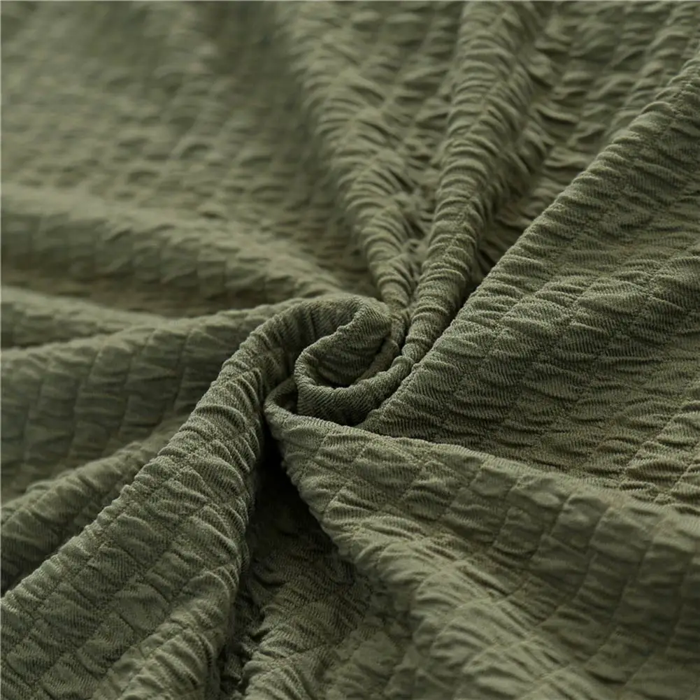 Fashion Green Quilted Nordic Sofa Cover Slipcover Stretch Elastic Spandex/Polyester Chair Loveseat L Shape Sofa Protector