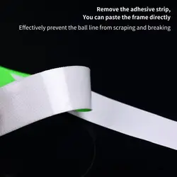Autocollant décoratif ultraléger pour raquette de Badminton, 10 pièces, sans Trace, protecteur de cadre de raquette de Tennis, protecteur de tête de raquette 