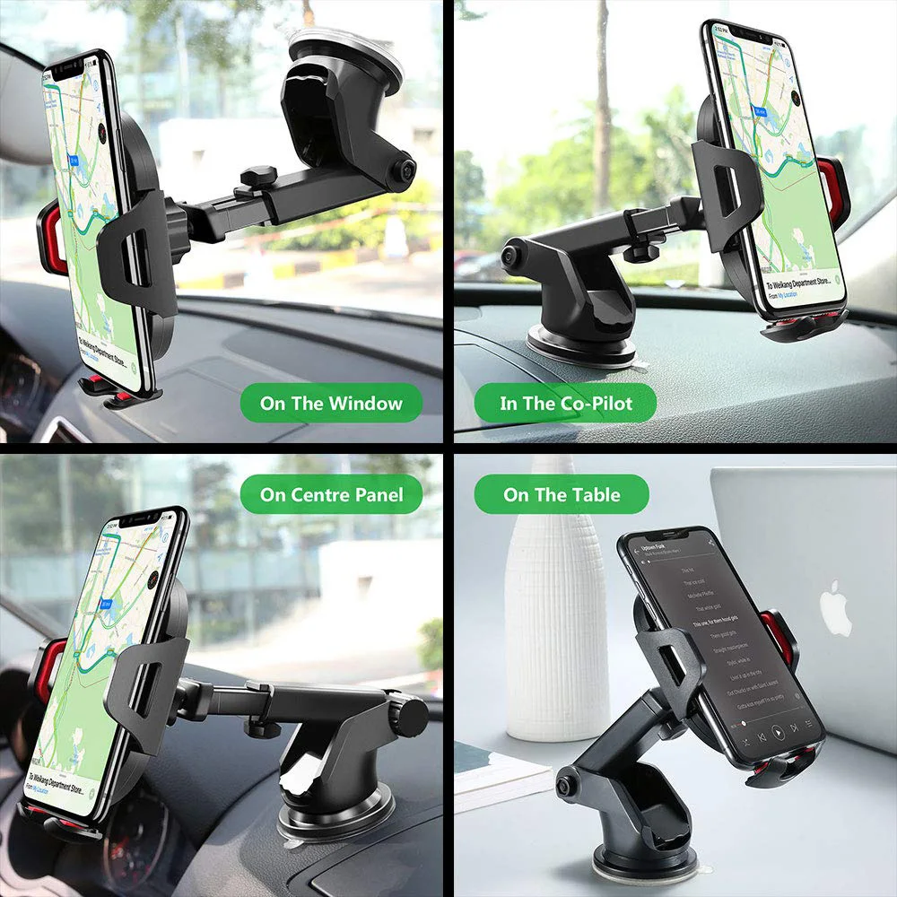 360 Вращающийся Автомобильный держатель для телефона Телескопическая стрела для iPhone XR XS Max антигравитационная вентиляционная присоска подставка для смартфонов подставка