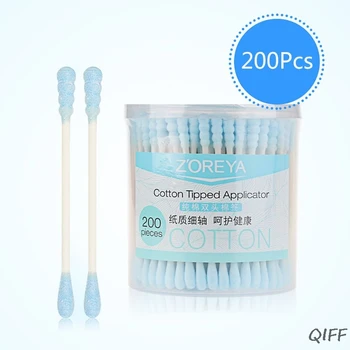 

200Pcs New Disposable Cotton Swab Applicator Swabs Ear Cleaner