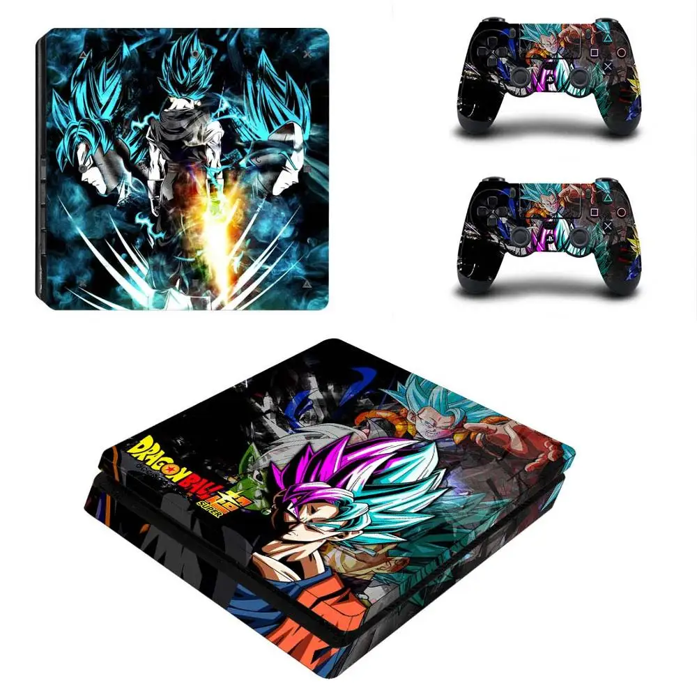 Dragon Ball Super PS4 Slim sticker s Play station 4 кожа Наклейка Обложка для playstation 4 PS4 Slim Consol& контроллер Скины Виниловые - Цвет: P4SQB0040