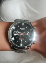 WLISTH-Relojes de pulsera de cuarzo para hombre, pulsera de acero inoxidable, resistente al agua, luminoso, con abertura para fecha, 30M