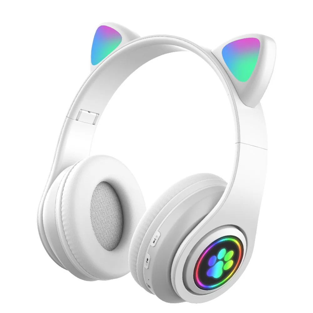 Glowing Cat Ears Wireless Headphones 