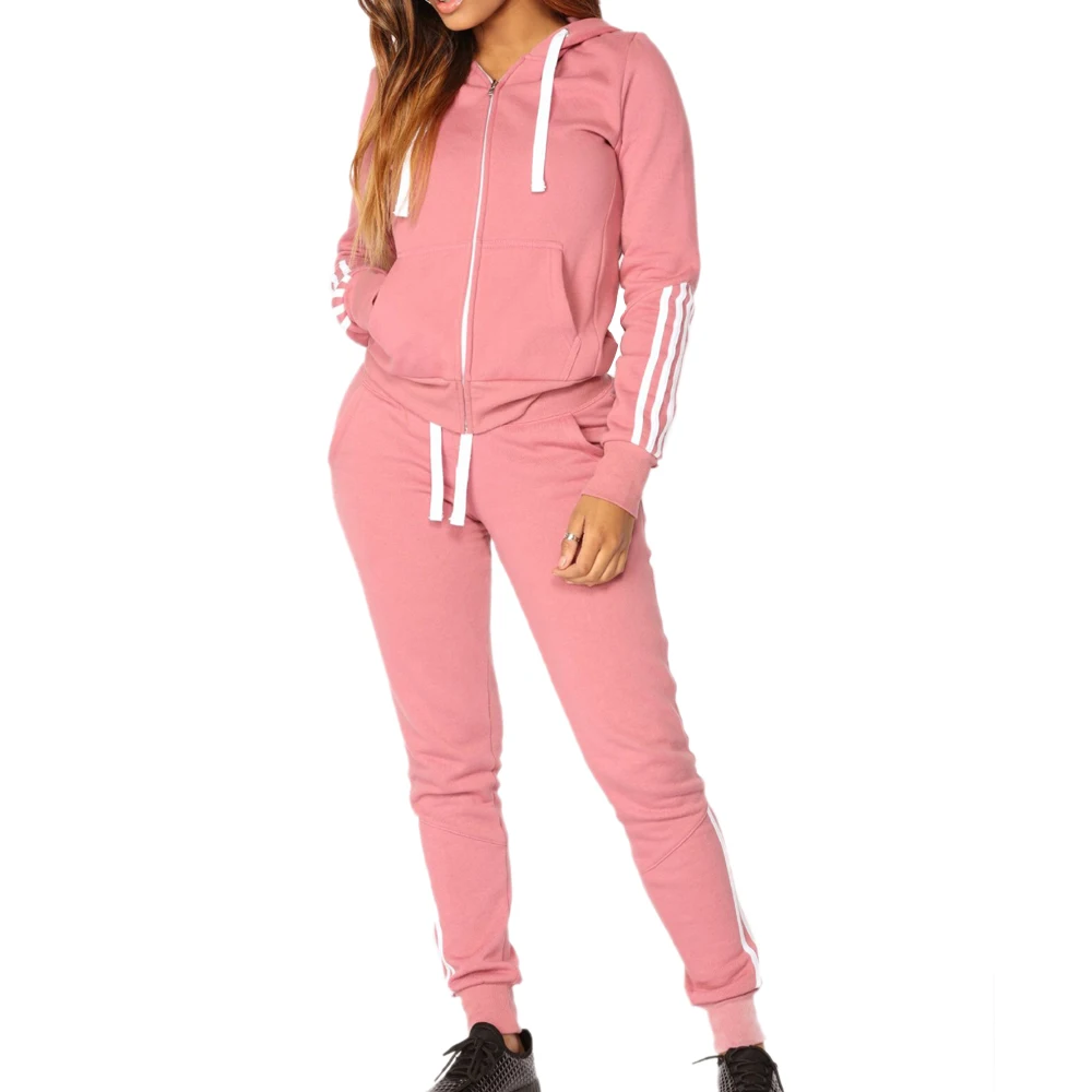 Play Outdoors Yoga Sets Women'S Suit Running Two Piece Hoodie Set Long-Sleeved Women Student Sport Suit Yoga Pants Sports
