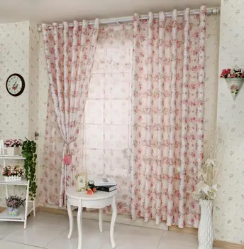 

Curtains for Living Room Bedroom Girl Balcony Windows Drapes The Semi-Light-Shielding Fabric Ceiling Installation Printed