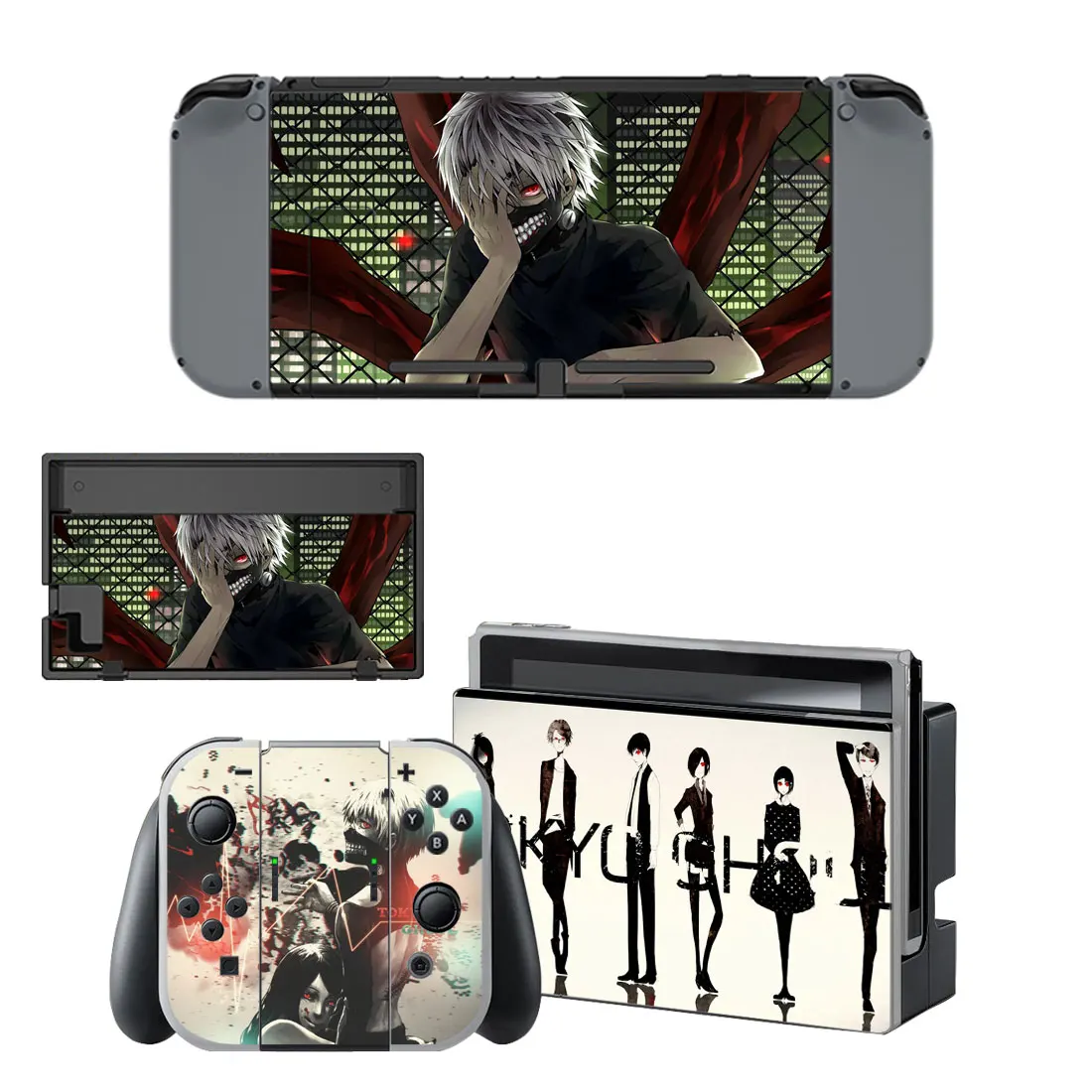 11 Styles Tokyo Ghoul Style Vinyl Decal Skin Sticker For Nintendo Switch NS NX Console Protector  Game Accessoriy NintendoSwitch 