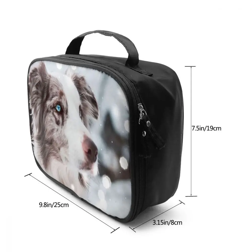 WHEREISART Border Collie, новая многофункциональная косметичка для путешествий, женские косметички, косметички, органайзер для хранения косметики