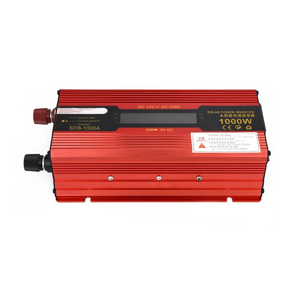 1000W инвертор 12V постоянного тока до 220V инвертор автомобиля с Дисплей конвертер