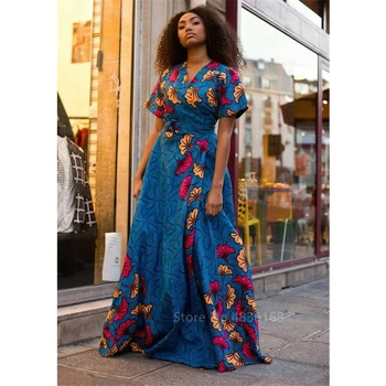 Alternative view of Benga V-Neck Maxi African Gown