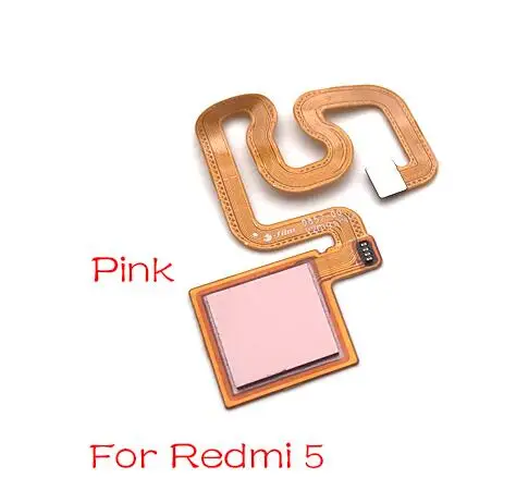 Redmi 5 Rose Gold Отпечаток пальца печати сенсорный ID сенсор Главная кнопка гибкий кабель для Xiaomi Redmi Note 6 7 Pro/Redmi 5 Plus запчасти - Цвет: Redmi 5 Rose Gold