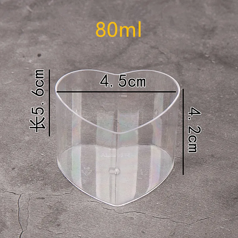 Высокое качество, прозрачная маленькая чашка для десерта, для свадьбы, дня рождения, вечеринки, для мороженого, пудинга, желе, украшения торта, пластиковые чашки - Цвет: cup